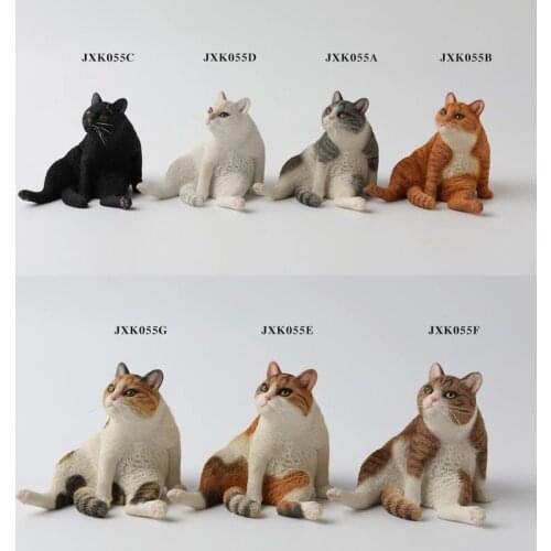 JXK 1/6 Lazy Cat with Sofa JXK055 Felinae Cat Pet Statue Resin Animal Decoration for 12'' Action Figure