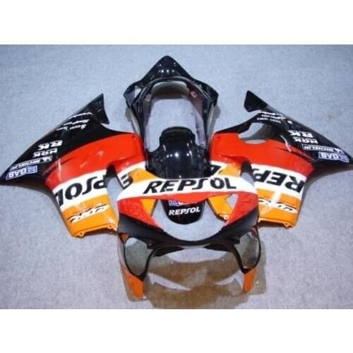 Kits for CBR 600 F4 fairings 1999 2000 CBR600 99 00 black red REPSOL fairing kit plastic parts od5