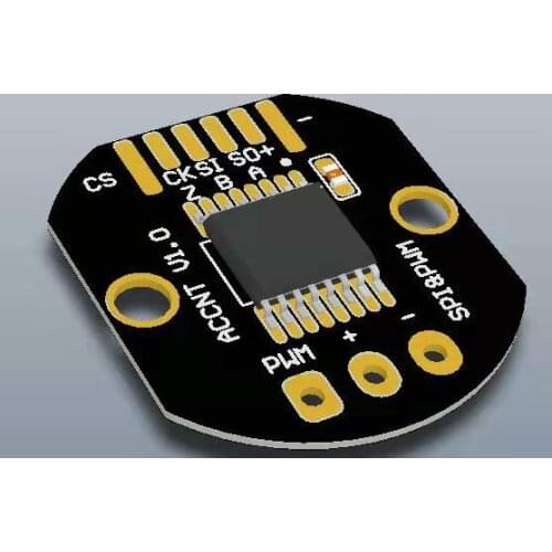 Magnetic-electric high-precision 16-bit resolution SPI / ABZ / UVW / PWM output rotary encoder PCBA module