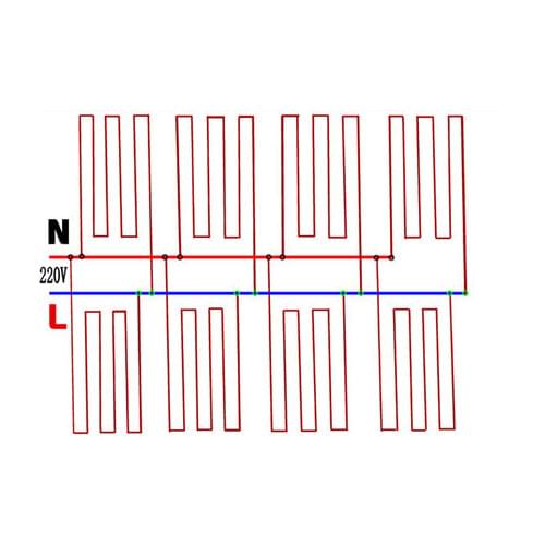 100meters 66 ohm Silicone rubber carbon fiber heating cable heating wire DIY special heating cable for heating supplies