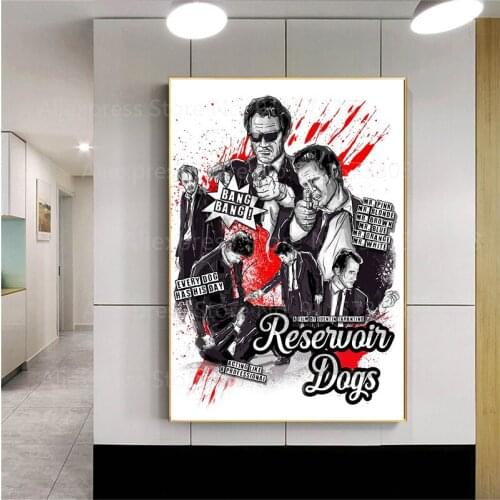 Reservoir Dogs Quentin Tarantino Posters And Prints Canvas Painting Wall Art Picture Vintage Movie Decorative Home Decor Affiche