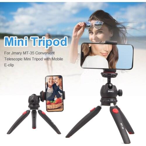 Photography props For Jmary MT-35 Convenient Telescopic Mini Tripod with Mobile E-clip