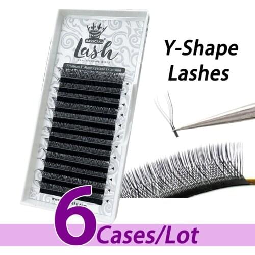 6pcs/lot New arrivals yy eyelashes dropshipping individual yy eyelash extension 8-15mm hot sale yy eyelash extension