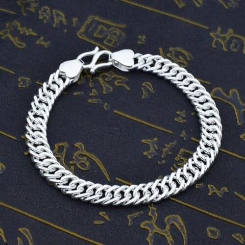 SA SILVERAGE Silver Bracelet Mens Football Silver Whip Bracelet Baby Children Fashion Silver Jewelry 925 Bracelets for Women
