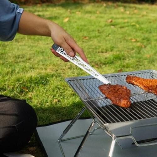 Food Tongs Kitchen Utensils Buffet Cooking Tool Heat Resistance Bread Clip Pastry Clamp Outdoor Sports Camping Cooking Accessory