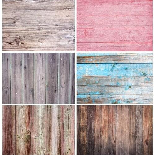 SHENGYONGBAO Art Fabric Board Texture Photography Background Wooden Planks Floor Photo Backdrops Studio Props 201118REP- 03