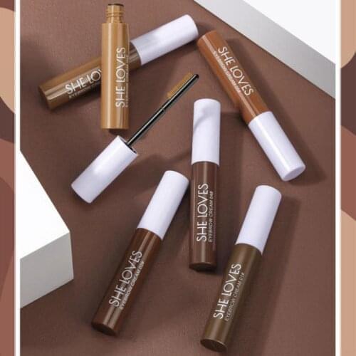 Fiber Eyebrow Cream Waterproof And Not Easy To Take Off Matrix Brush Head Non-double-ended Ultra-fine Drawing Eyebrow TSLM1