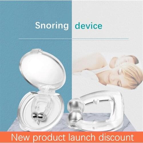 Adult Mini Anti-Stop Stop Clip Nose Clip Device Silicone Magnetic Nose Clip Sleep Anti-noise Stop Snoring Stuffy Strap Box