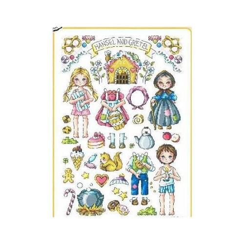 Gold Collection Counted Cross Stitch Kit Hansel and Gretel Witch Wizard Fairy Tale Fairytale Fairyland Wonderland SO