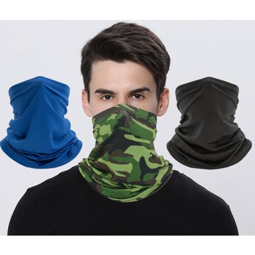 1PCS Unisex Men Women Face Scarf Bandana Ear Loops Face Balaclava Neck Gaiters Skull Printed Windproof Scarf Mask