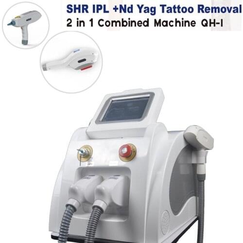 2 In 1 Elight Ipl Opt Shr Nd Yag Laser Carbon Peeling Tattoo Removal Ipl Hair Removal Machine