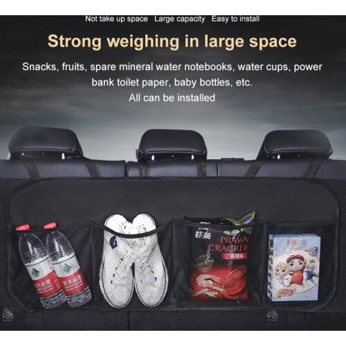 4/9 Hanging Nets Pocket Car Rear Seat Back Storage Bag Organizer Pocket Auto Interior Stowing Tidying Seat Back Bag Accessories