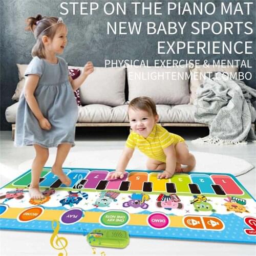 4 Types Baby Play Mat for Kids Piano Music Mat Baby Carpet Floor Piano Mat Musical Play Blanket Early Educational Toys for Kids