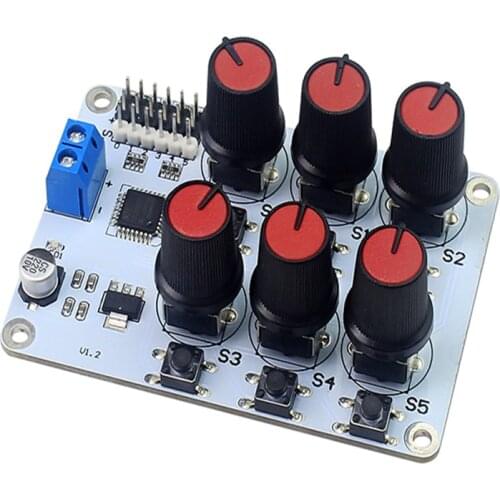 6-channel knob controller serial bus steering controller control board lx-16a steering gear special support handle bluetooth bi