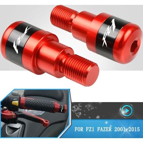 For Yamaha FZ1 FAZER 2001-2009 2010 2011 2012 2013 2014 2015 Motorcycle Handlebar Grips Slider Cap Plug Aluminum Handle Bar End