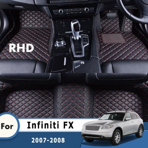 RHD Car Floor Mats For Infiniti FX 2007 2008 Carpets Custom Auto Accessories Interior Foot Pads Automobiles Waterproof Dash Rugs