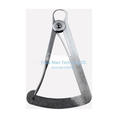 Free Shipping Degree Gauge,Measures from 0-10 mm Measuring Jewelry making Tool,Stainless Steel Caliper,High Quality