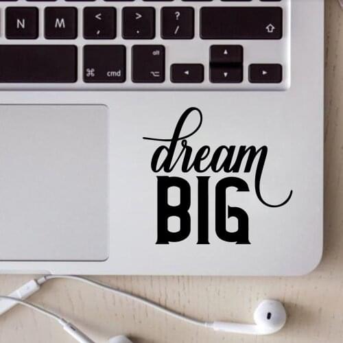 Colorful Dream Text Laptop Partial Skin Stickers Removable Stickers Surface Book Touchpad Skin Laptop Sticker