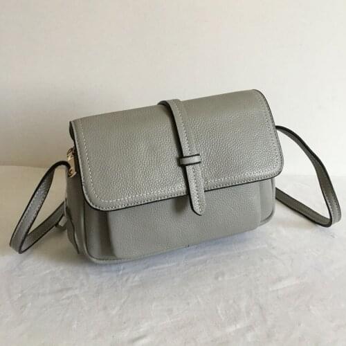 Hot Selling Famous Brand Women Genuine Leather Handbags High Quality Cowhide Leather Europe and American Style Corssbody Bags