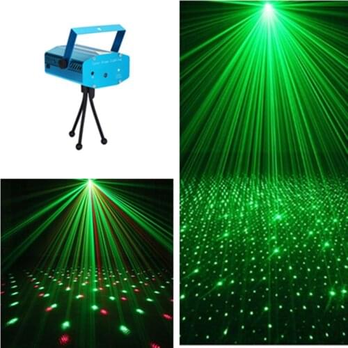 Mini proyector láser LED adornos navideños para el hogar puntero láser Luz Disco escenario fiesta patrón iluminación proyector d