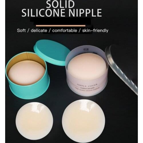 Reusable Silicone Adhesive Nipple Covers Women Soft Self Adhesive Breast Chest Bra Pasties Pad Mat Stickers Summer HOT