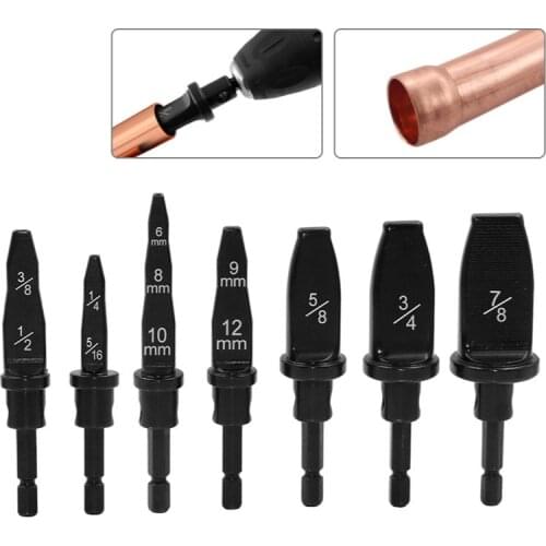 Inch/metric Copper Pipe Drill Bits Flaring Hex Handle Tube Expander Set Accurate Rotary Tool Durable Swaging Air Conditioner
