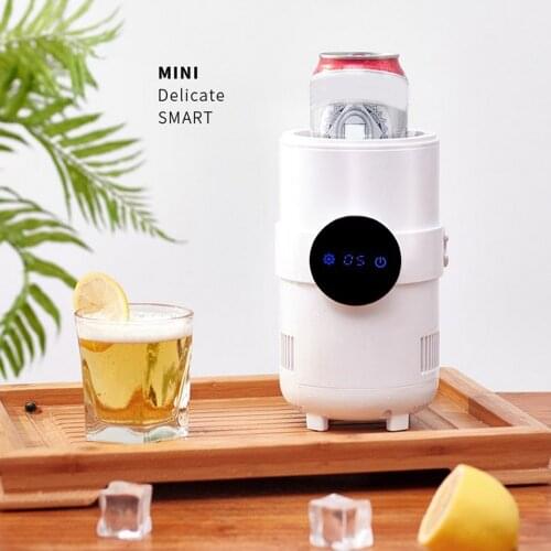 Heating Refrigerated Cup Mini Warmer Auto Cup Drink Holder Cooling Refrigeration Heater Warm Milk Cooler Freezer Ice Box