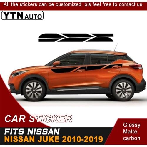 Car Decals For Nissan Kicks 2010-2016 2017 2018 2019 2020 Car BodySide Door Racing Vinyl Graphic Cool Car Stickers Accessories