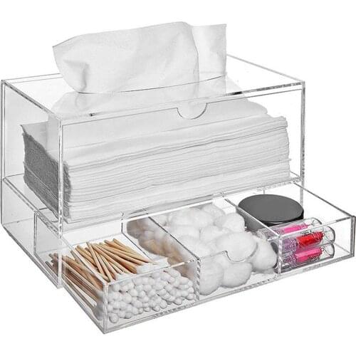 New Acrylic Cosmetic Makeup Organizer Shelf Rack Drawers Storage Box Display