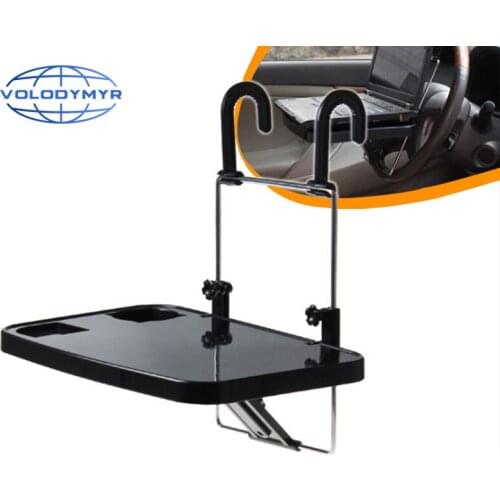 Car Laptop Computer Desk Steering Wheel Mount Stand Portable Work Eat Food Drink Coffee Goods Board Tray Dining Table Holder