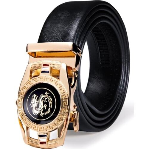 Men Belt Fashion Designer Automatic Buckle Genuine Leather Luxury Strap Male Belt for Men Business Party Barry.Wang