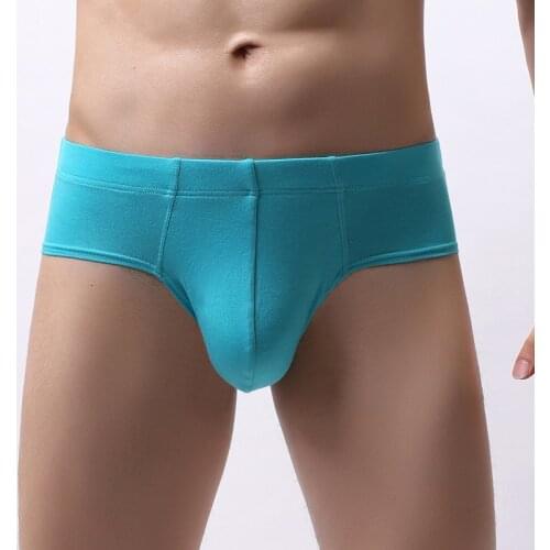 Sexy Men Underwear Briefs Shorts Soft Modal Panties Man Breathable Mid-rise U Convex Pouch Underpants Cueca masculina M-XXL