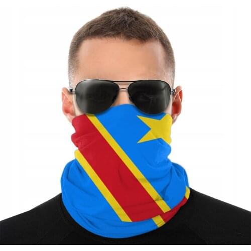 Republic Of The Congo Scarf Neck Face Mask Unisex Fashion Tube Scarf Tubular Bandana Protective Headband Biking Hiking