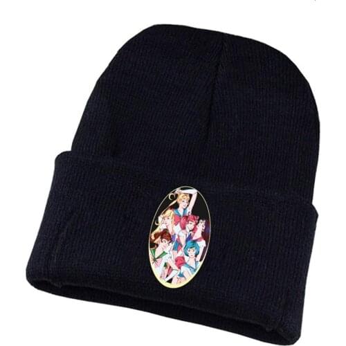 Anime Sailor Moon Knitted hat Cosplay hat Unisex Print Adult Casual Cotton hat teenagers winter Knitted Cap