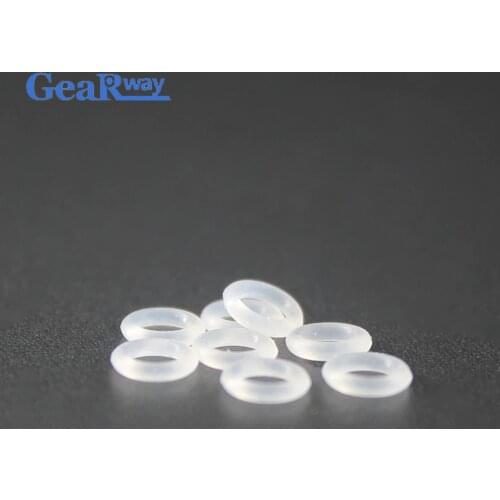 Gearway 1.2mm thickness O Ring Seal Gasket Food Grade Transparent Silicon O Ring Sealing 5/5.5/6/6.5/8/22mm OD VMQ O-Ring Seal