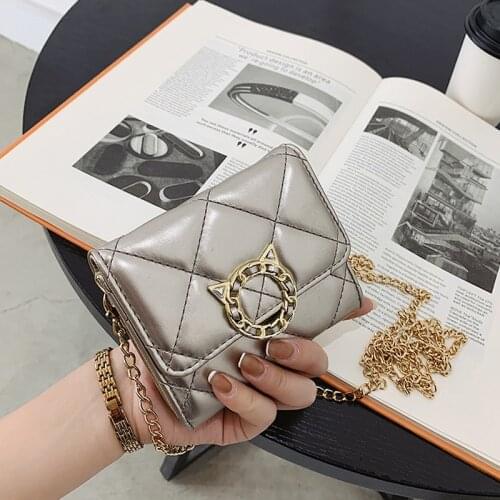 Vintage Mini Crossbody Bags For Women 2021 New Fashion Chain Ladies Shoulder Bag Summer Lingge Small Handbags and Purses Female