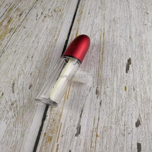 10/30/50/100pcs Plastic Empty Bullet Liquid Lipstick Refillable Bottle, Clear Cosmetic Lip Gloss Tube, Professional Makeup Tools