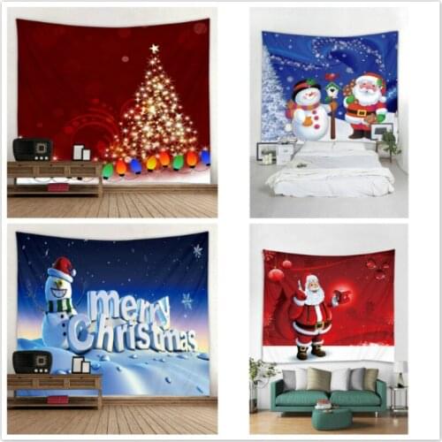 2020 Xmas Art Home Wall Hanging Tapestry Wall Ornamentation Christmas Wall Decor