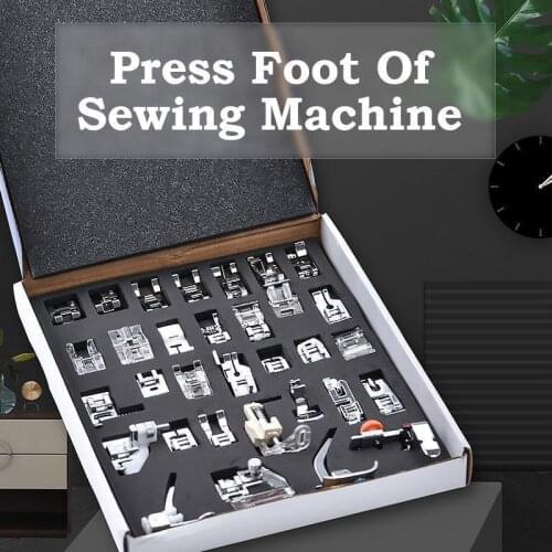 32/42Pcs Sewing Machine Accessories Knitting Blind Stitch Darning Presser Feet Kit Set For Brother Singer Janome DIY Sewing Tool
