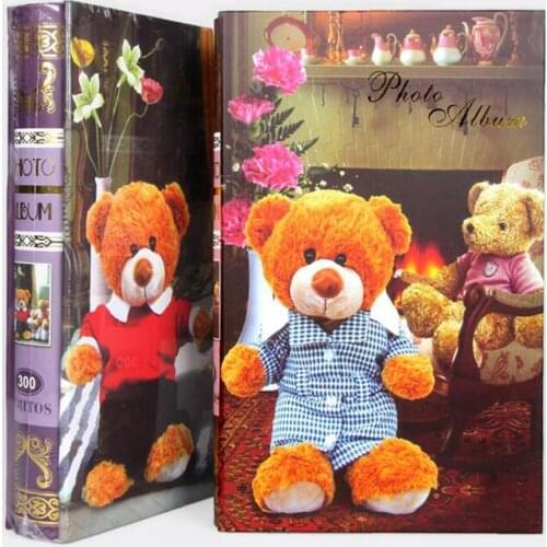 5 Inch Classical Teddy Bear Photo Album Scrapbook Interleaf Type Cartoon Photo Album Children Birthday Gift Free Shipping