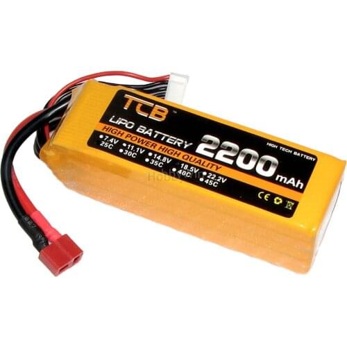 5S 18.5V 2200mAh 25C 35C High Rate LiPO Battery Deans T plug for RC Model Airplane Helicopter FPV Drone Multirotor Aircraft