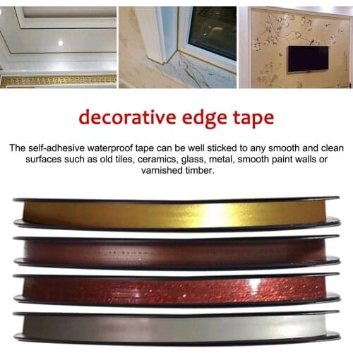 6M Tile Gap Tape Self Adhesive Waterproof Mold Proof Adhesive Stickers Sealing Tapes For Kitchen Bathroom Toilet Wall Floor