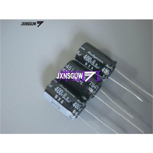 20PCS NEW RUBYCON BXA 400V6.8UF 10X16MM Aluminum electrolytic capacitors 6.8uF/400v 105 degrees 6.8UF 400V