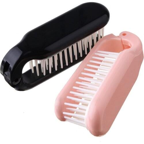 Long Hair Anti-static Massage Comb Folding Portable Travel Plastic Soft Tooth Combs Hairdressing Comb