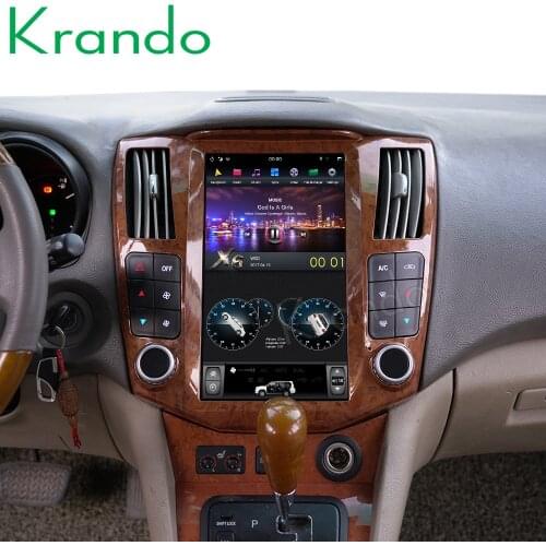 Krando Android 9.0 4+32G 11.8" Vertical screen car radio player gps for Lexus RX300 RX330 RX350 toyota harrier 2003-2009 audio