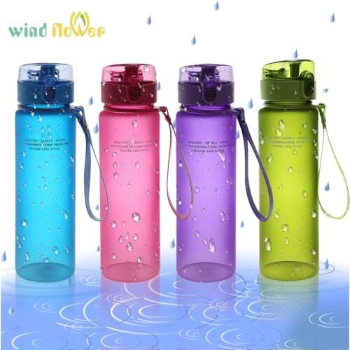 Wind Flower 560ml BPA Free Leak Proof Water Bottle Top Quality My Sport Bicycle Camping Hiking Drink Plastic