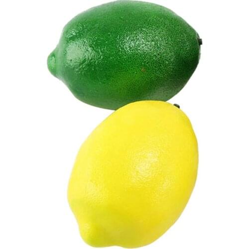 2pcs Artificial Fruit Foam Lemon Cheap Fruit For Home Decoration Simulation Orange Ornament Craft Food Photography Props