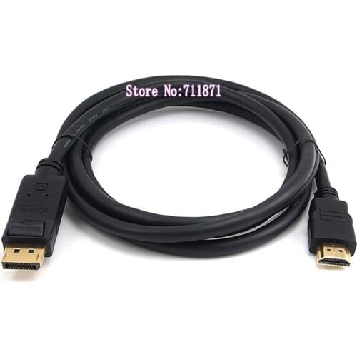 1.8M DisPlayPort to HDMI Cable DP to HDMI Line DisplayPort DP connect HD TV projector Monitor DP to HDMI connect Line