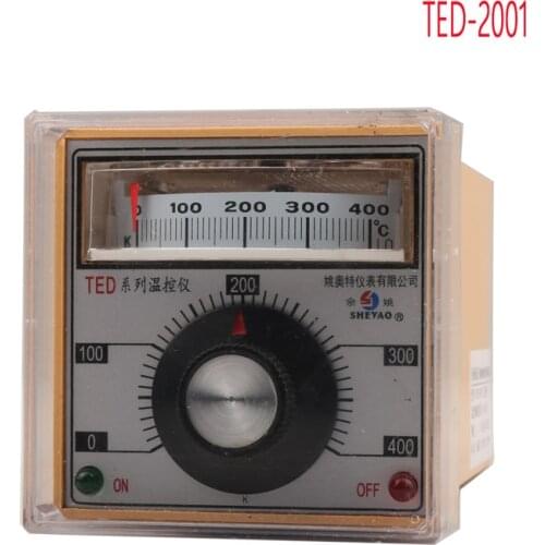 TED-2001 pointer temperature controller 220V/380V, 0-400 degrees celsius K type thermostat