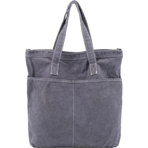 Korean Version Simple Washing Canvas Bag Net Red Fashion Used Handbag Leisure One Shoulder Messenger Bag